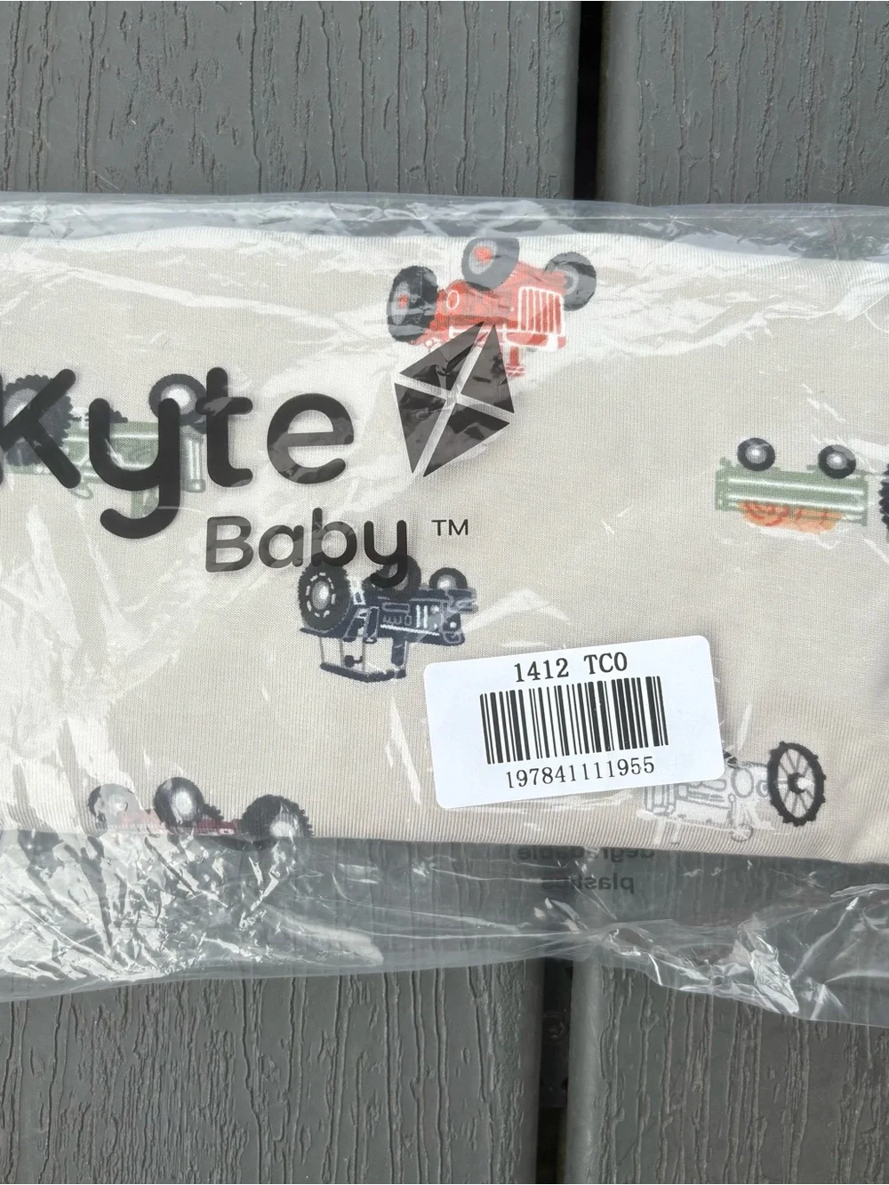 NWT Kyte Baby Boys Tractor Long Sleeve Bodysuit